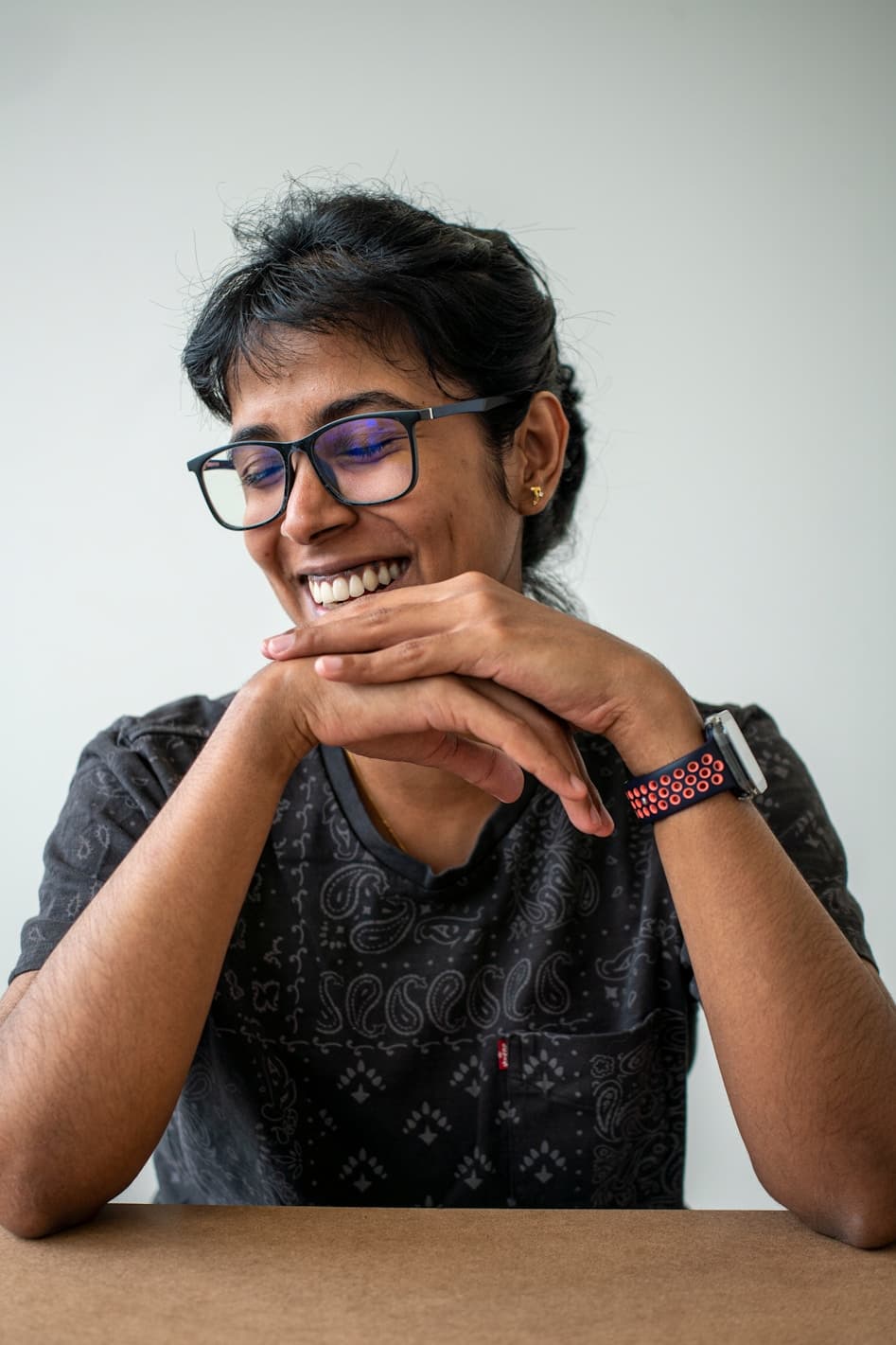 A smiling Adarsh Pandit